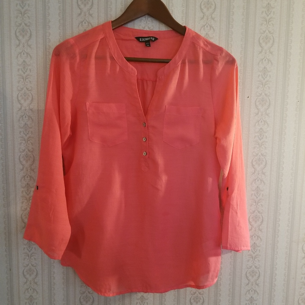 Express blouse - coral color - size XS